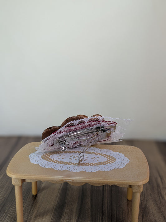 Double Biscuit Hairclip