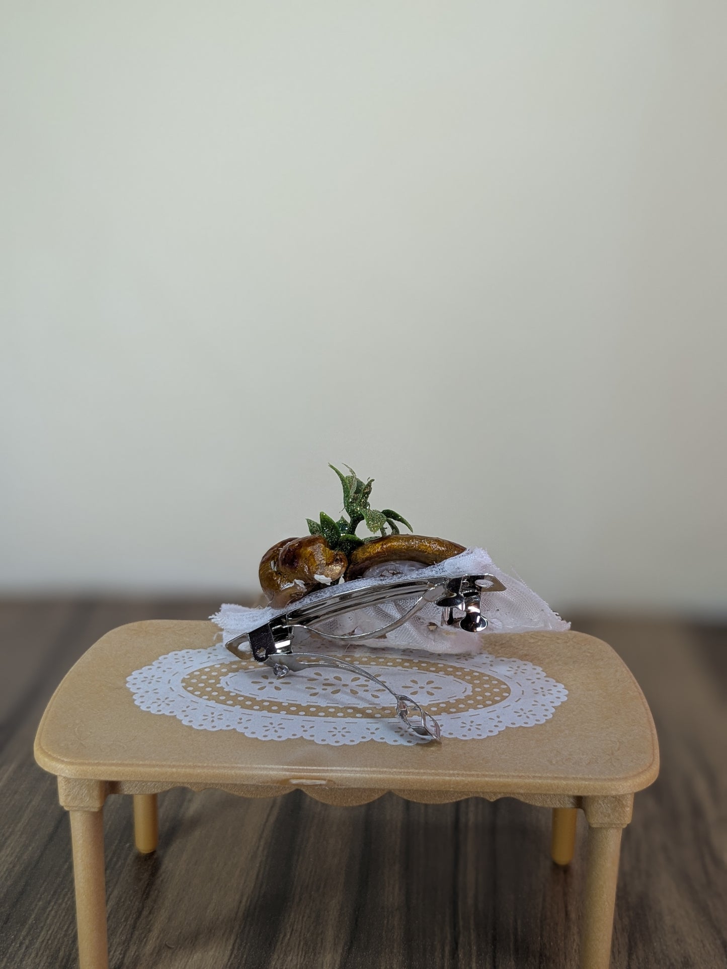 Pancake and Croissant Hairclip